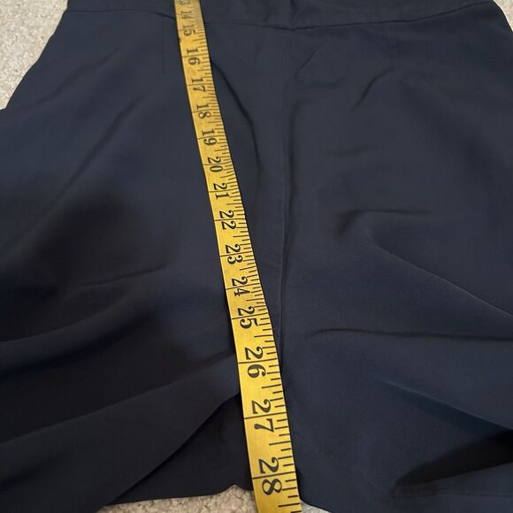 Theory Square Neck Sleeveless Cropped Jumpsuit Navy Blue Women's Size 4 - Picture 11 of 12